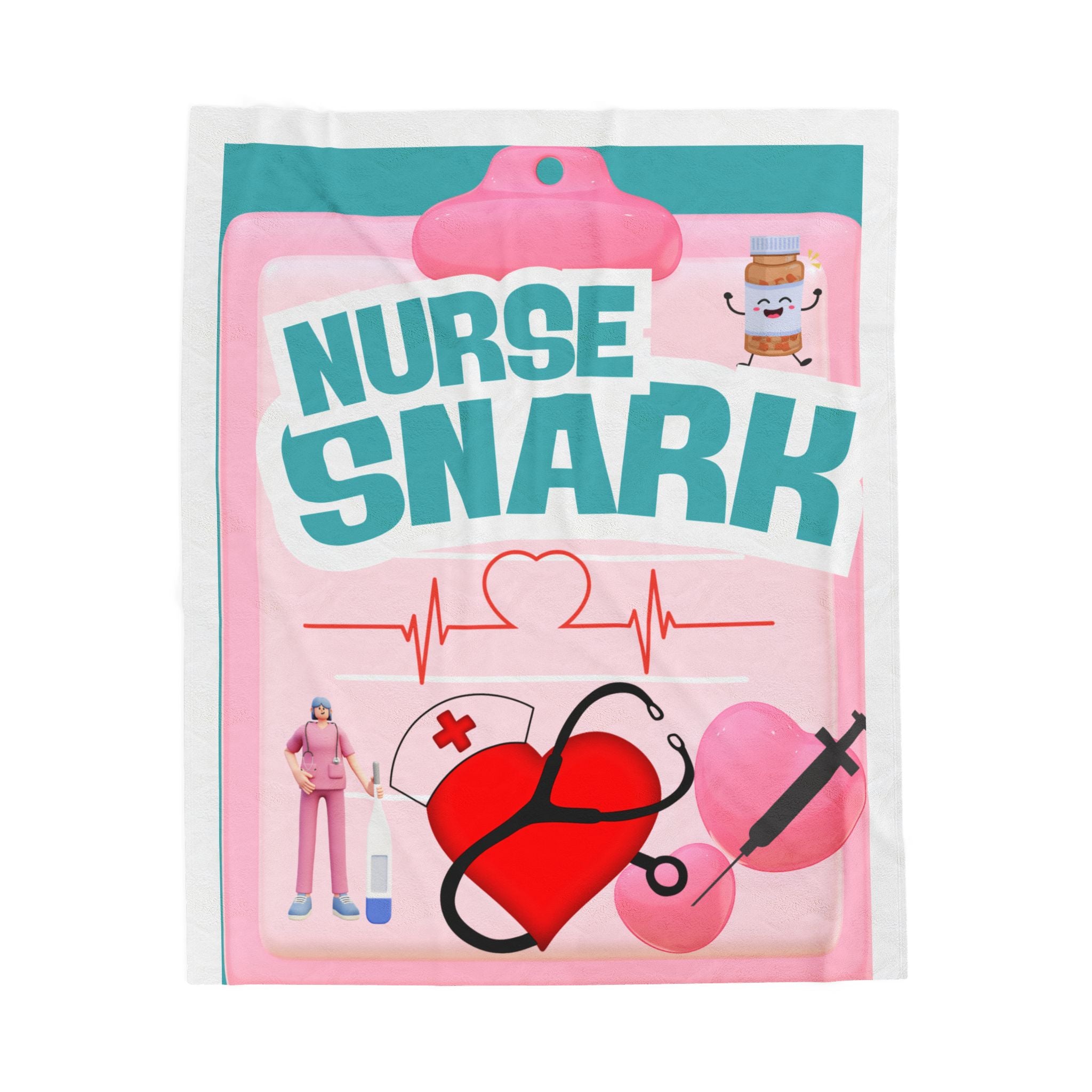 Plush Blanket - Nurse Snark Design