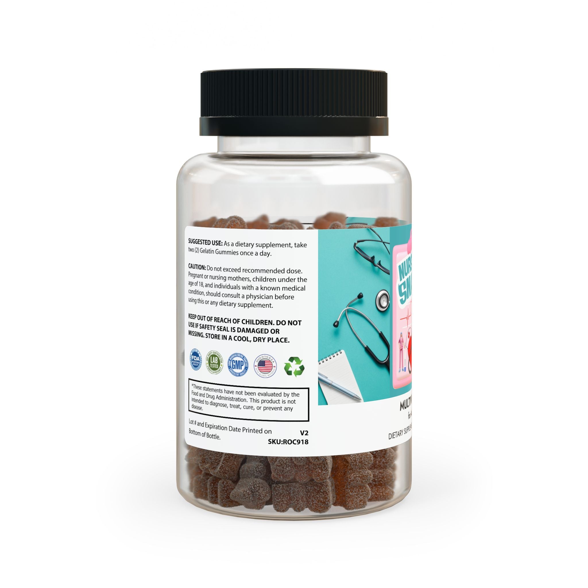Nurse Snark Multivitamin Gummies for Nurses(60 Gummies)