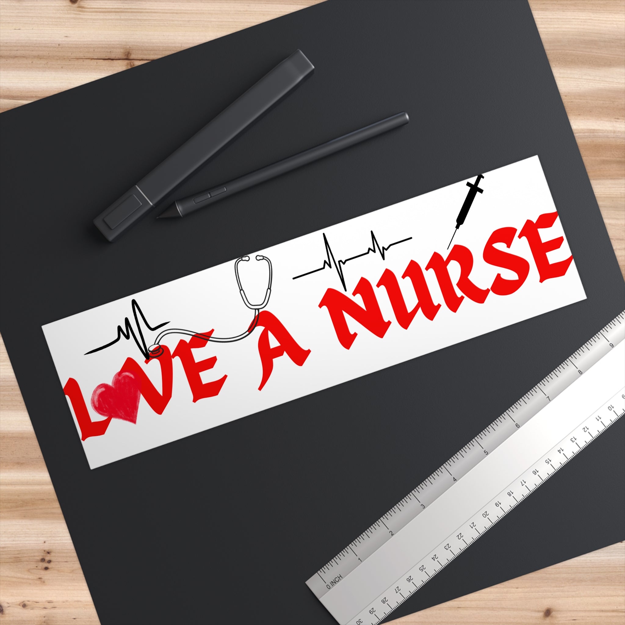 Bumper Stickers - Nurse Snark- L❤️ve a Nurse Bumper Sticker