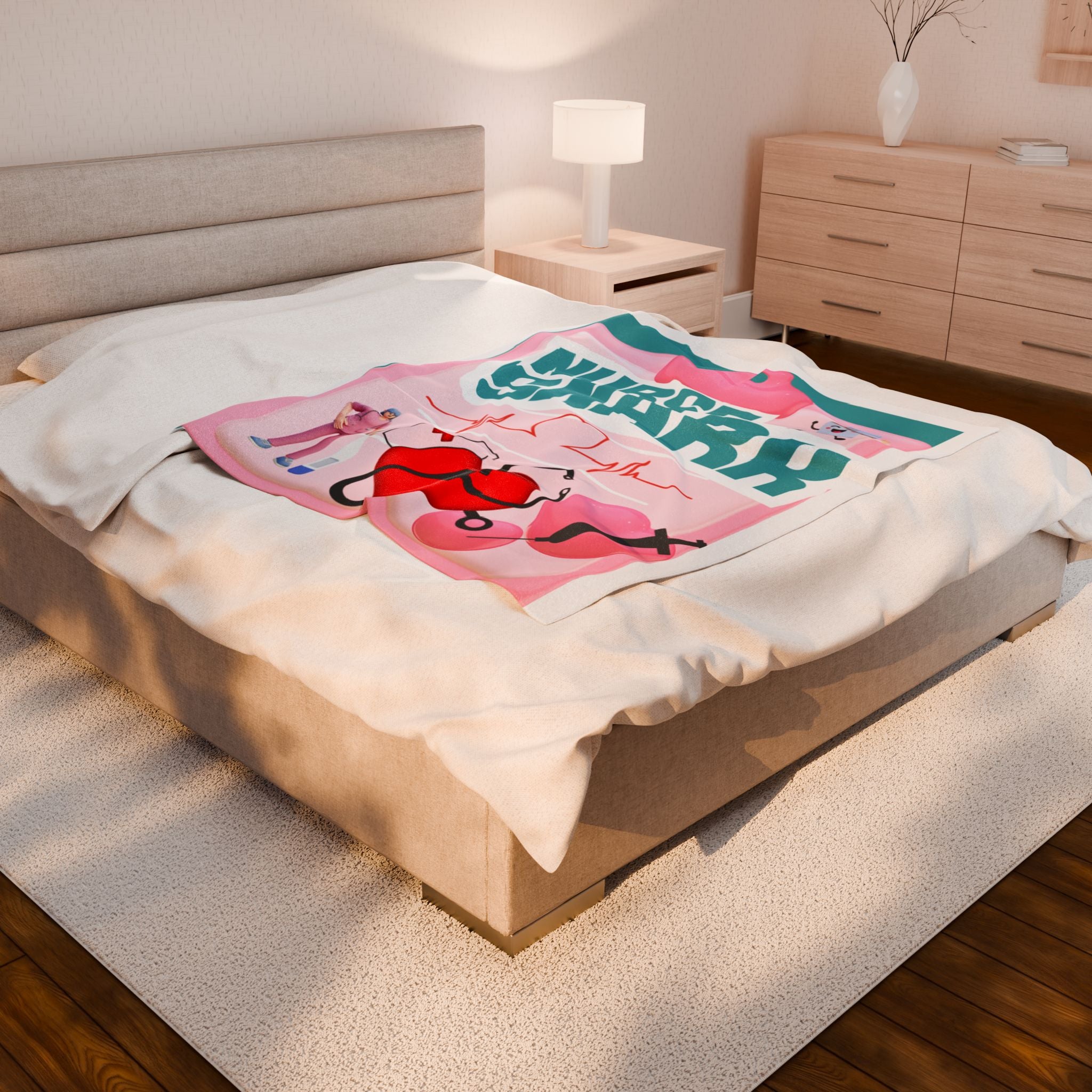Plush Blanket - Nurse Snark Design